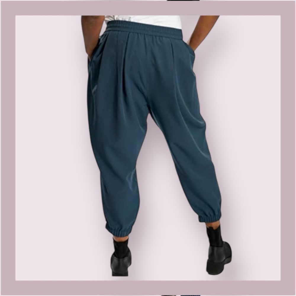 Dubgee by Whoopi Teal Baggy Joggers - Picture 3 of 9